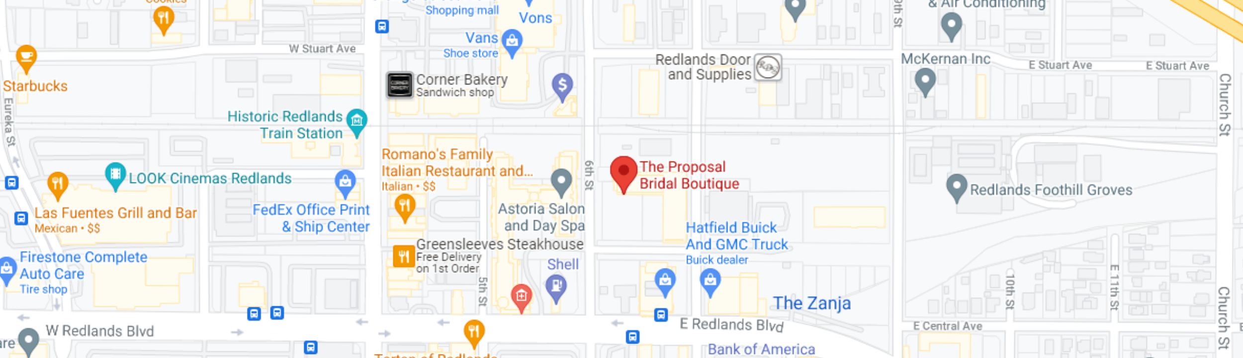 The Proposal Bridal Boutique location