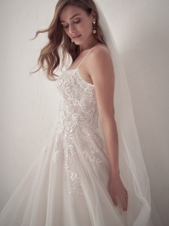 Maggie Sottero  Style CASEY (22MC926A01 - Unlined Bodice, Glitter Tulle 3) #2 Ivory (gown with Natural Illusion) thumbnail