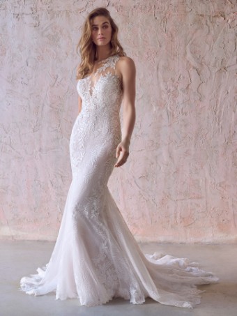 Maggie Sottero  Style KERN (22MT970A01 - Chantilly lace 1 ) #5 default Ivory (gown with Natural Illusion) thumbnail