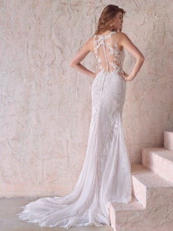 Maggie Sottero  Style KERN (22MT970A01 - Chantilly lace 1 ) #3 Ivory (gown with Natural Illusion) thumbnail