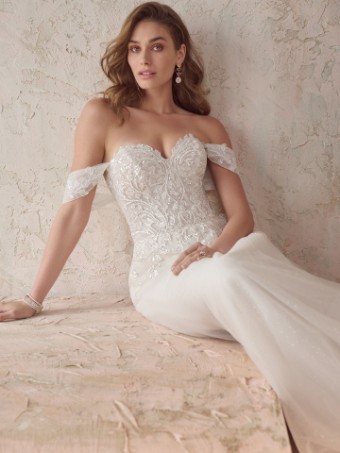 Maggie Sottero  Style ARTEMIS (22MS921A01 - Unlined Bodice, Glitter Tulle) #0 default Ivory/Silver thumbnail