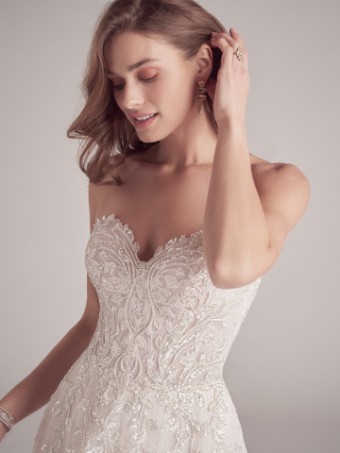 Maggie Sottero  Style ARTEMIS (22MS921A01 - Unlined Bodice, Glitter Tulle) #2 Ivory/Silver thumbnail