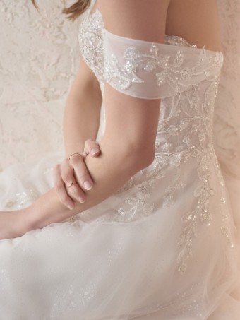Maggie Sottero  Style ARTEMIS (22MS921A01 - Unlined Bodice, Glitter Tulle) #3 Ivory/Silver thumbnail