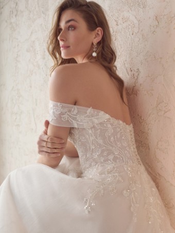 Maggie Sottero  Style ARTEMIS (22MS921A01 - Unlined Bodice, Glitter Tulle) #7 Ivory/Silver thumbnail