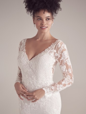 Maggie Sottero  Style DOREEN (22MK931A01 - Chantilly lace) #2 Ivory/Blush thumbnail