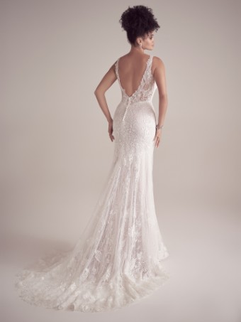 Maggie Sottero  Style DOREEN (22MK931A01 - Chantilly lace) #3 Ivory/Blush thumbnail