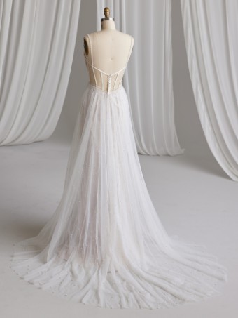 Maggie Sottero  Style BETSY (23MB694A01 - patterned glitter tulle) #6 default Ivory (gown with Natural Illusion) thumbnail