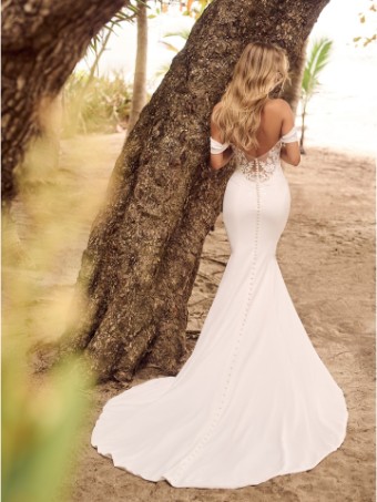 Rebecca Ingram Style COLBY (24RS174A01) #3 Ivory (gown with Natural Illusion) thumbnail