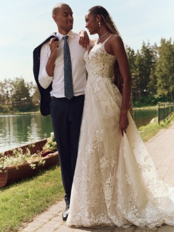 Maggie Sottero  Style JERRICA (25MK267A01 - Unlined bodice, Glitter tulle 3) #2 Ivory thumbnail