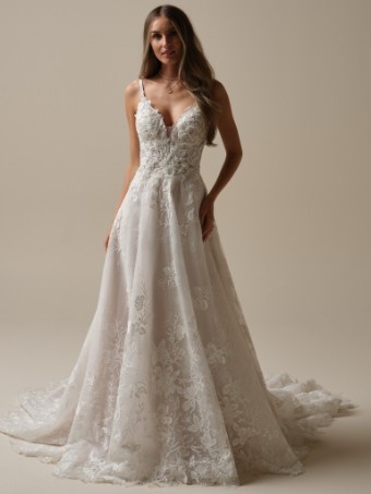 Maggie Sottero  Style JERRICA (25MK267A01 - Unlined bodice, Glitter tulle 3) #4 default Ivory thumbnail
