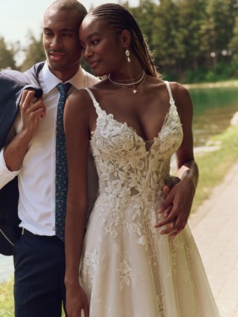 Maggie Sottero  Style JERRICA (25MK267A01 - Unlined bodice, Glitter tulle 3) #0 default Ivory thumbnail