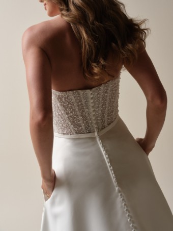 Rebecca Ingram Style HEYDA LANE (25RS341C01 - Unlined bodice) #3 Ivory thumbnail