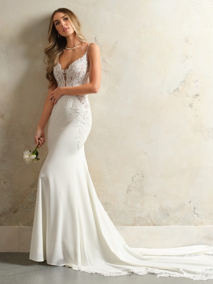 green emerald velvet dress Maggie Sottero Kylianne main image 1