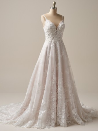 Maggie Sottero  Style JERRICA (25MK267A01 - Unlined bodice, Glitter tulle 3) #3 Ivory thumbnail