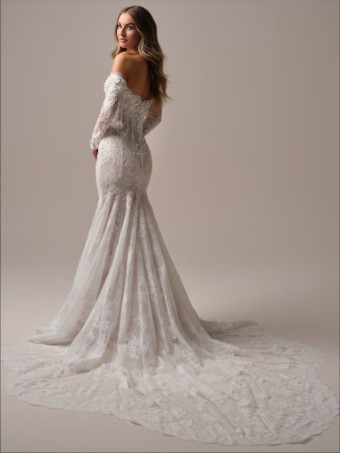 Maggie Sottero  Style TAKERA (25MB941A01 - Unlined bodice, Long Sleeves, Plain tulle) #3 Ivory thumbnail