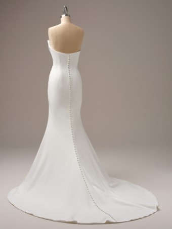 Rebecca Ingram Style KAILANI (25RB343A01 - Slit) - unlined back #3 default Ivory (gown with Natural Illusion) thumbnail
