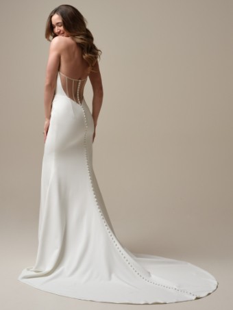 Rebecca Ingram Style KAILANI (25RB343A01 - Slit) - unlined back #2 Ivory (gown with Natural Illusion) thumbnail