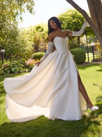 Rebecca Ingram Style ZORINA (26RN417A11 - No slit) #1 Ivory thumbnail