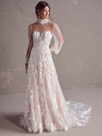 Maggie Sottero  Style DEMETRIA (24MS185A01 - Unlined bodice) #3 Ivory thumbnail